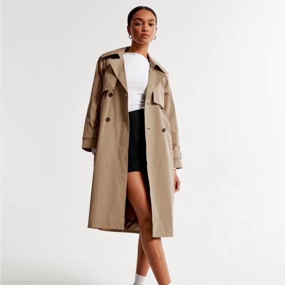 🆕 NWT Classic Long Trench Coat - Picture 1 of 10